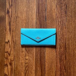 Coach Tiffany Blue Clutch Wallet